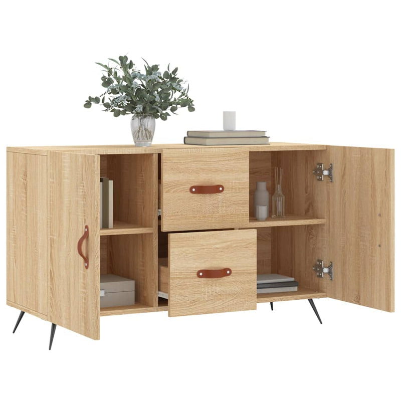 vidaXL sonoma tölgy színű szerelt fa tálalószekrény 100 x 36 x 60 cm