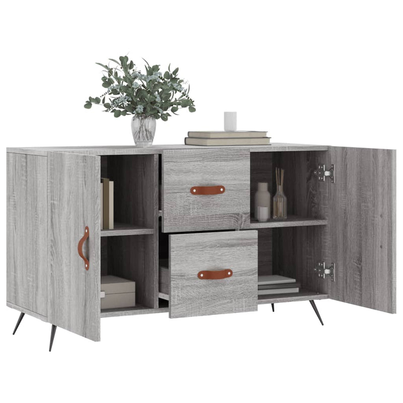 vidaXL szürke sonoma színű szerelt fa tálalószekrény 100 x 36 x 60 cm