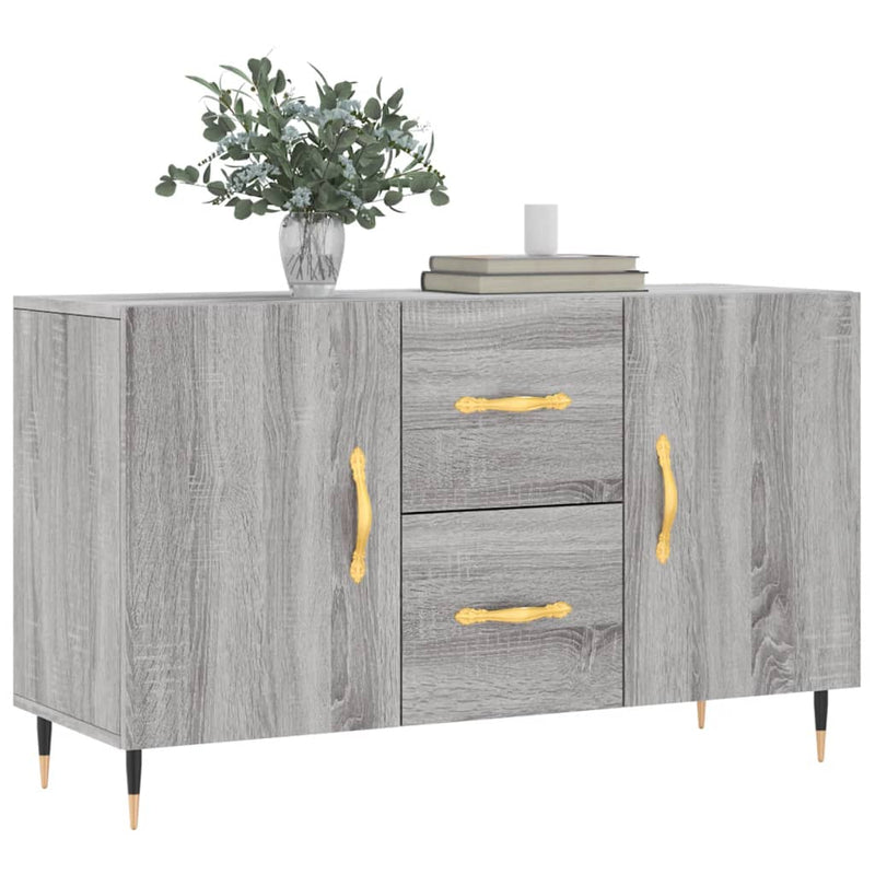 vidaXL szürke sonoma színű szerelt fa tálalószekrény 100 x 36 x 60 cm