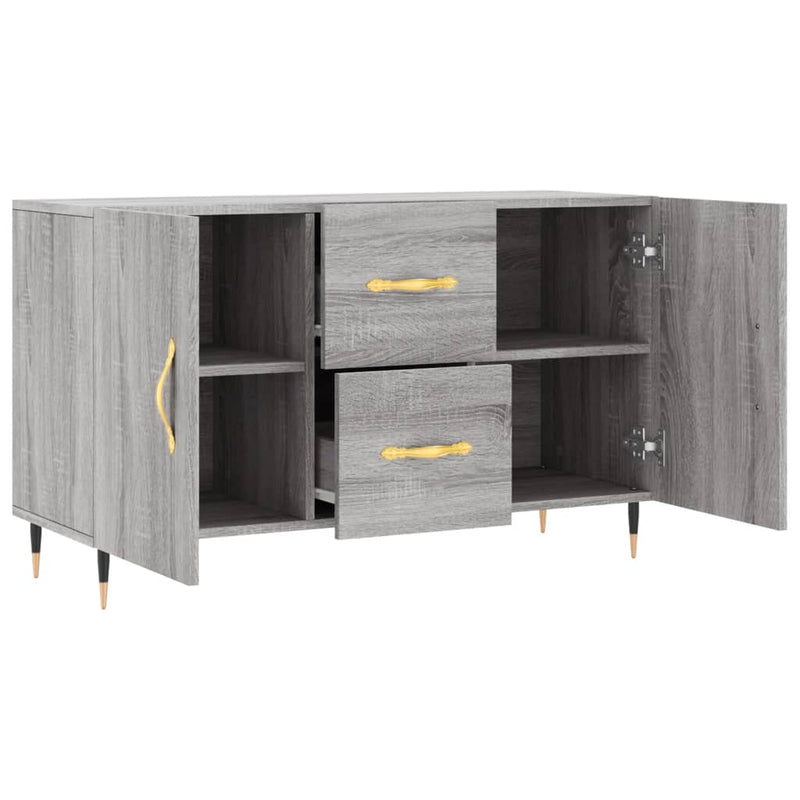 vidaXL szürke sonoma színű szerelt fa tálalószekrény 100 x 36 x 60 cm