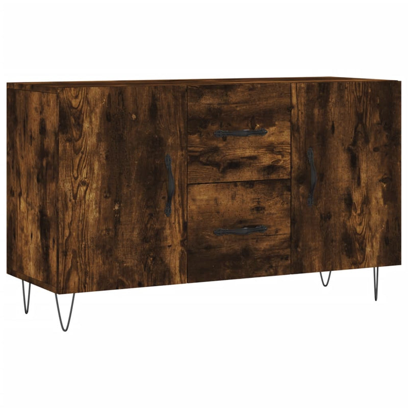 vidaXL füstös tölgy színű szerelt fa tálalószekrény 100 x 36 x 90 cm