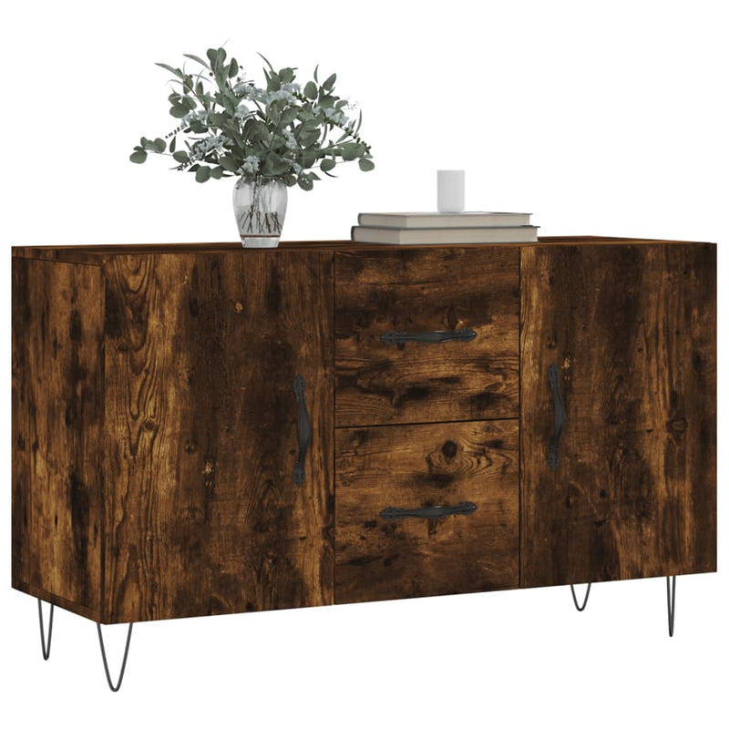 vidaXL füstös tölgy színű szerelt fa tálalószekrény 100 x 36 x 90 cm