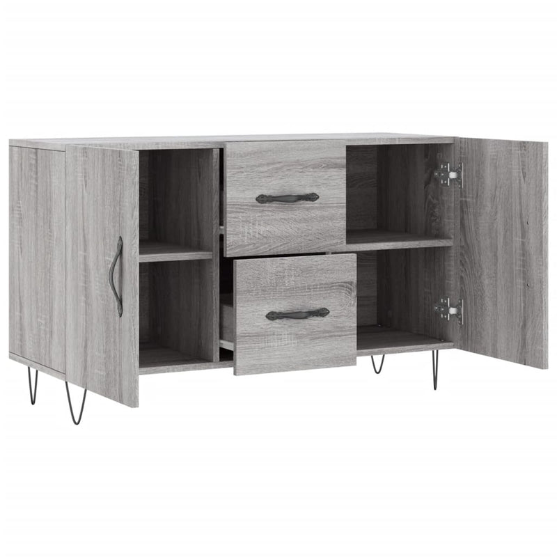vidaXL szürke sonoma színű szerelt fa tálalószekrény 100 x 36 x 60 cm