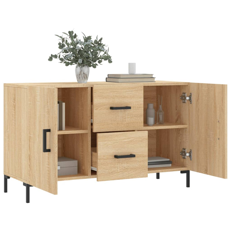 vidaXL sonoma tölgy színű szerelt fa tálalószekrény 100 x 36 x 60 cm