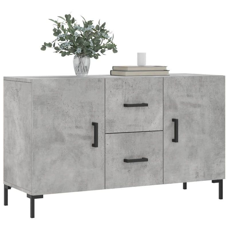 vidaXL betonszürke szerelt fa tálalószekrény 100 x 36 x 60 cm
