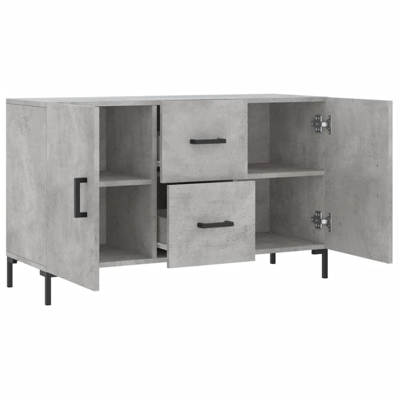 vidaXL betonszürke szerelt fa tálalószekrény 100 x 36 x 60 cm