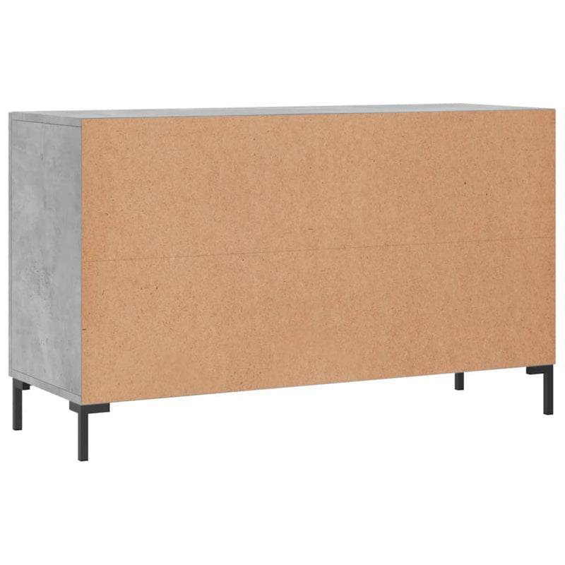 vidaXL betonszürke szerelt fa tálalószekrény 100 x 36 x 60 cm