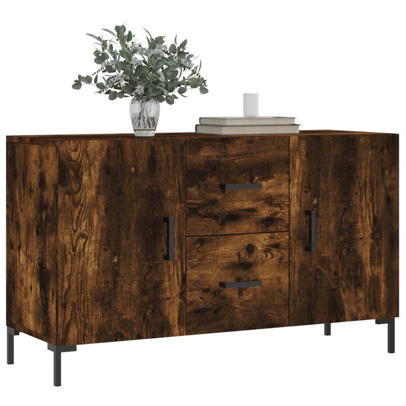 vidaXL füstös tölgy színű szerelt fa tálalószekrény 100 x 36 x 90 cm