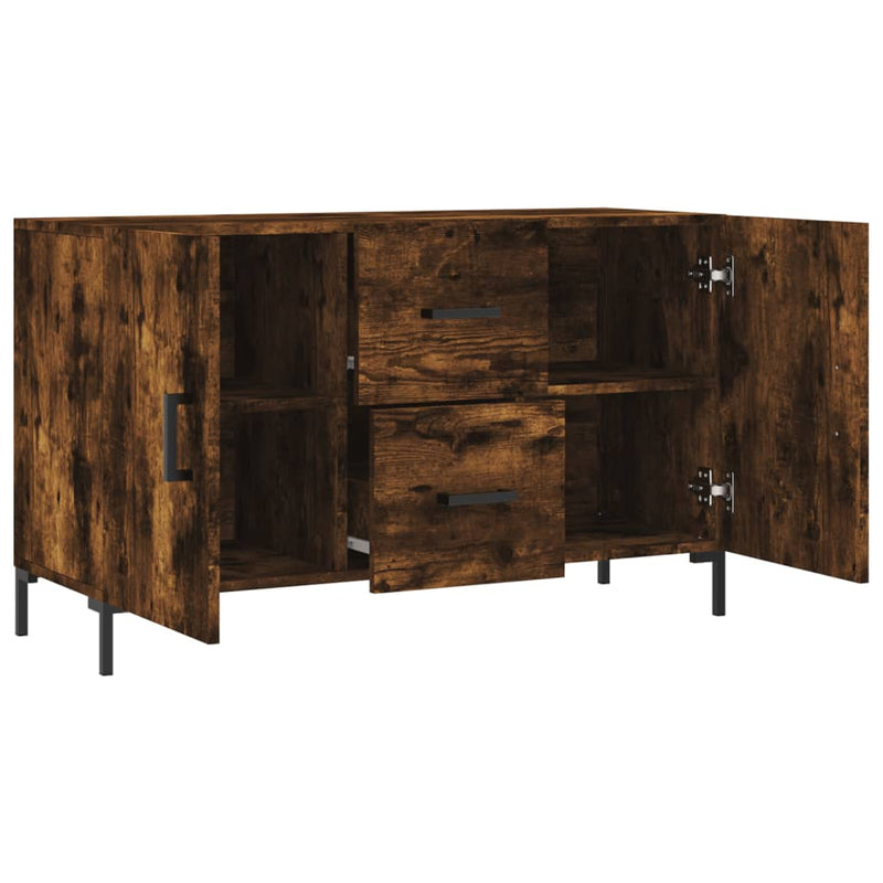 vidaXL füstös tölgy színű szerelt fa tálalószekrény 100 x 36 x 90 cm
