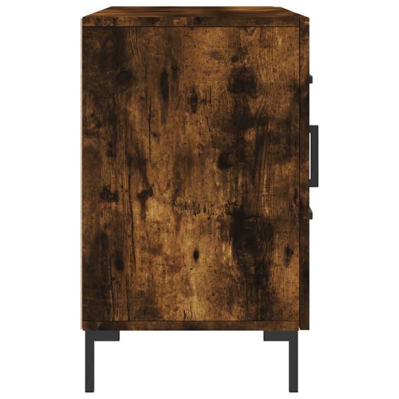 vidaXL füstös tölgy színű szerelt fa tálalószekrény 100 x 36 x 90 cm