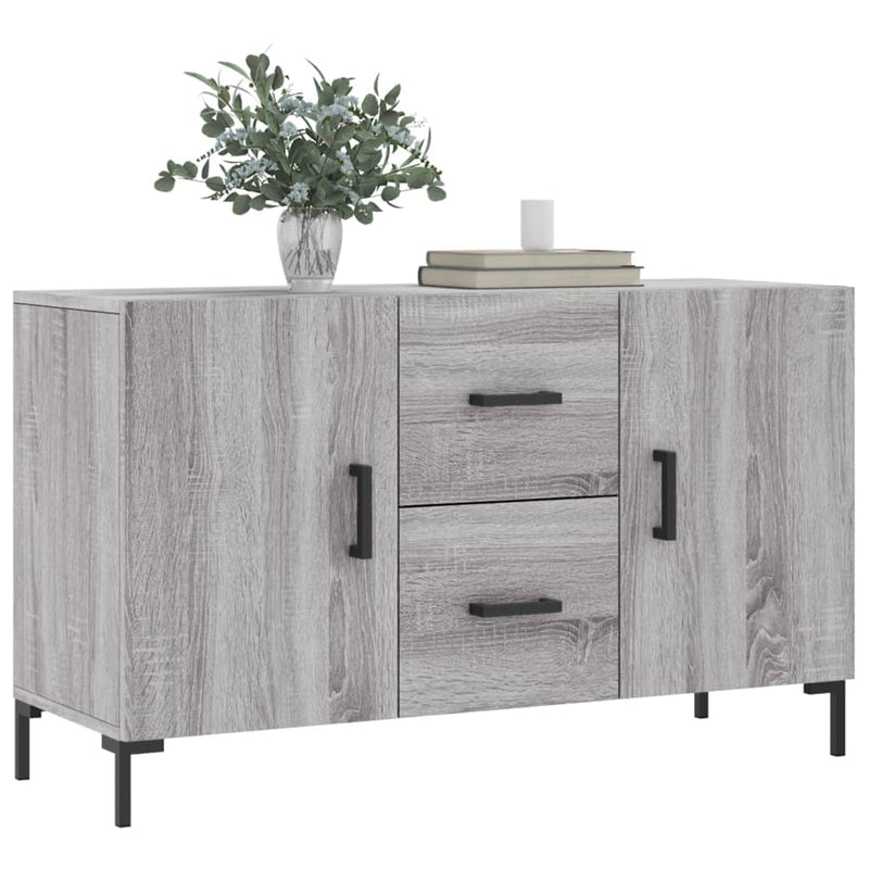 vidaXL szürke sonoma színű szerelt fa tálalószekrény 100 x 36 x 60 cm