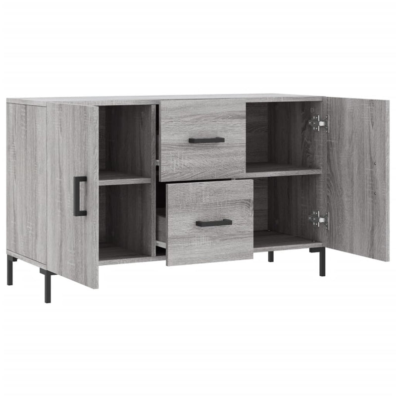 vidaXL szürke sonoma színű szerelt fa tálalószekrény 100 x 36 x 60 cm