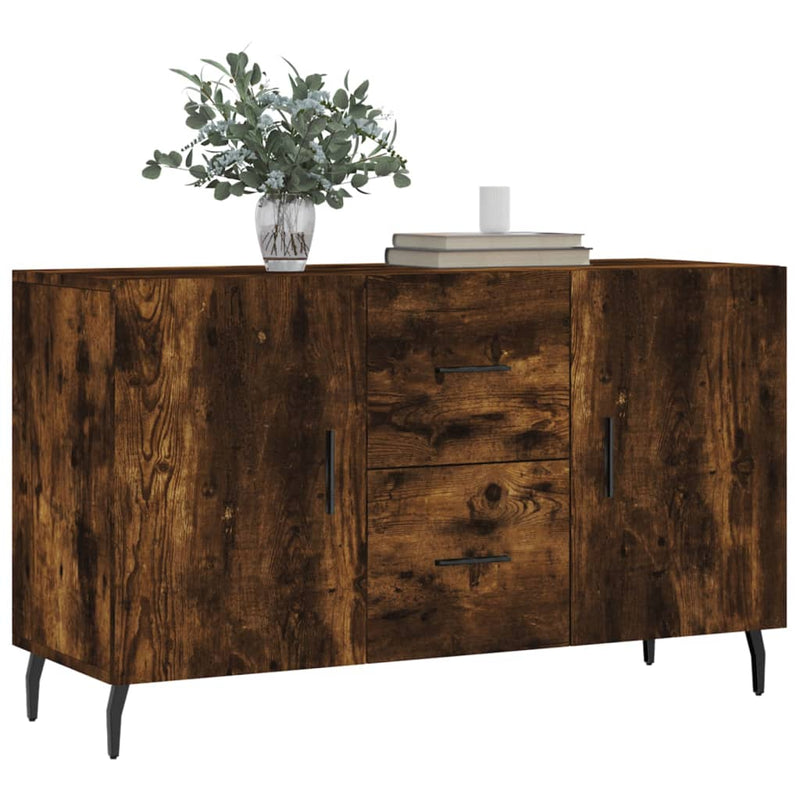 vidaXL füstös tölgy színű szerelt fa tálalószekrény 100 x 36 x 90 cm