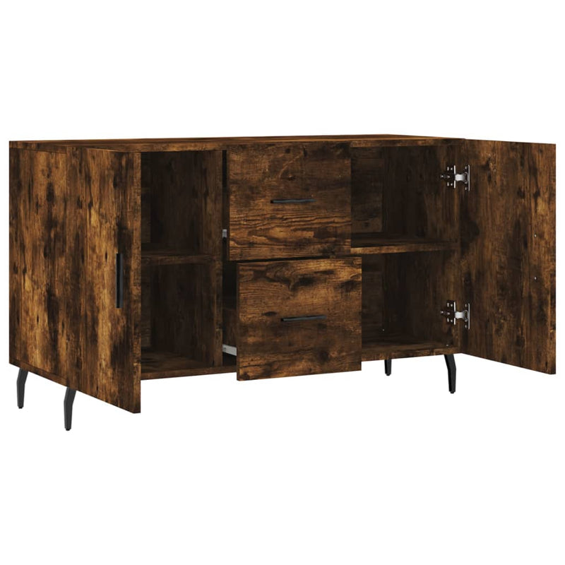 vidaXL füstös tölgy színű szerelt fa tálalószekrény 100 x 36 x 90 cm