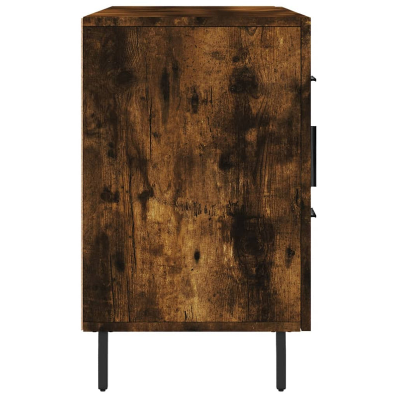 vidaXL füstös tölgy színű szerelt fa tálalószekrény 100 x 36 x 90 cm