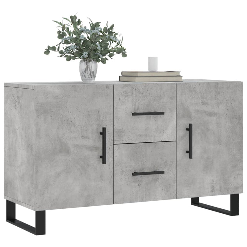 vidaXL betonszürke szerelt fa tálalószekrény 100 x 36 x 60 cm