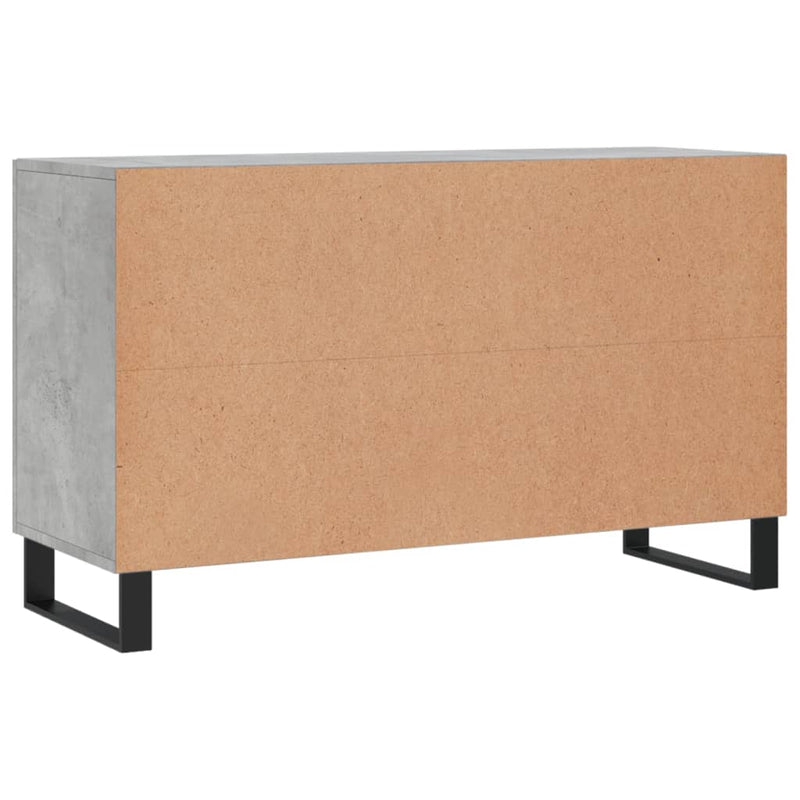 vidaXL betonszürke szerelt fa tálalószekrény 100 x 36 x 60 cm
