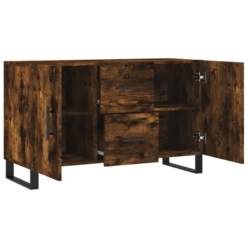 vidaXL füstös tölgy színű szerelt fa tálalószekrény 100 x 36 x 90 cm