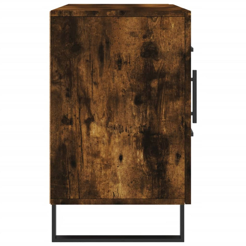 vidaXL füstös tölgy színű szerelt fa tálalószekrény 100 x 36 x 90 cm
