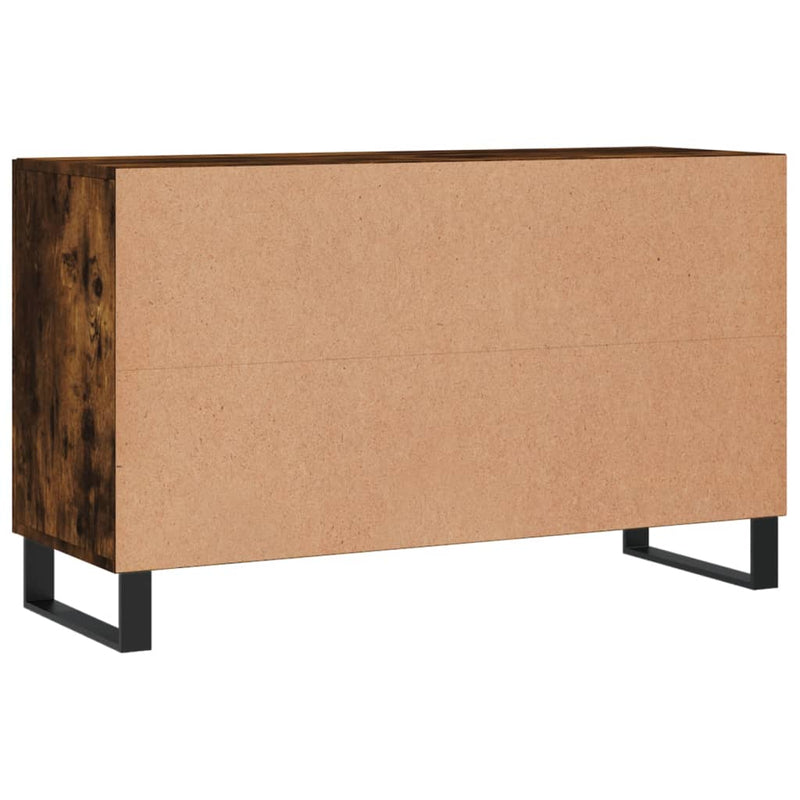 vidaXL füstös tölgy színű szerelt fa tálalószekrény 100 x 36 x 90 cm