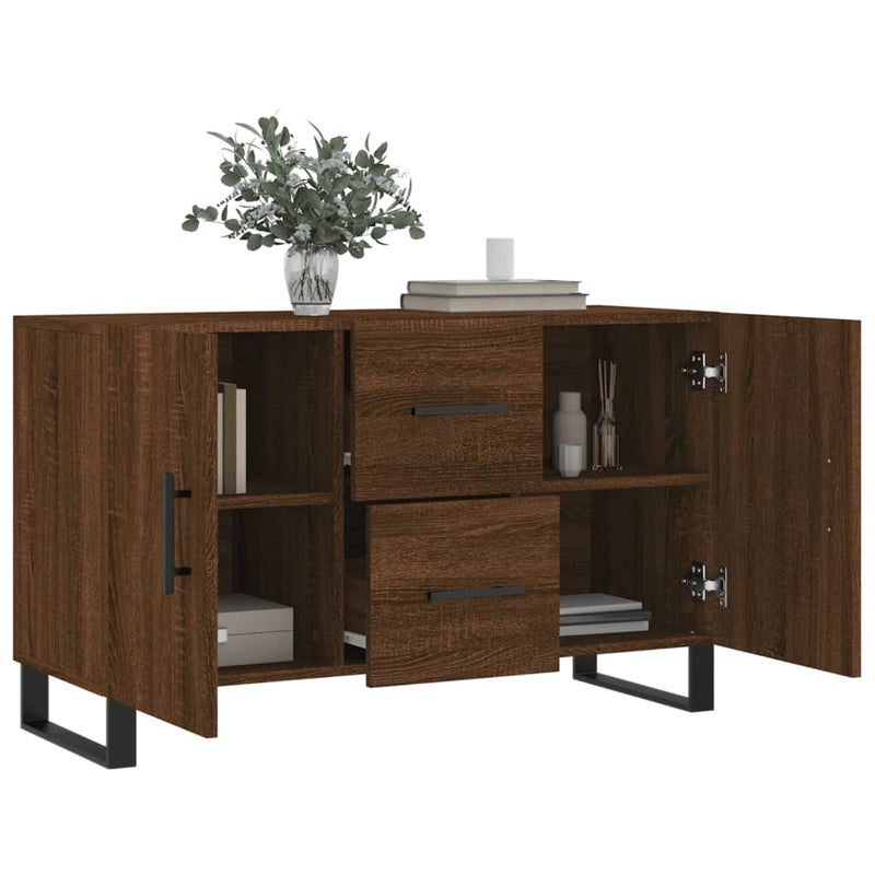 vidaXL barna tölgyszínű szerelt fa tálalószekrény 100 x 36 x 60 cm