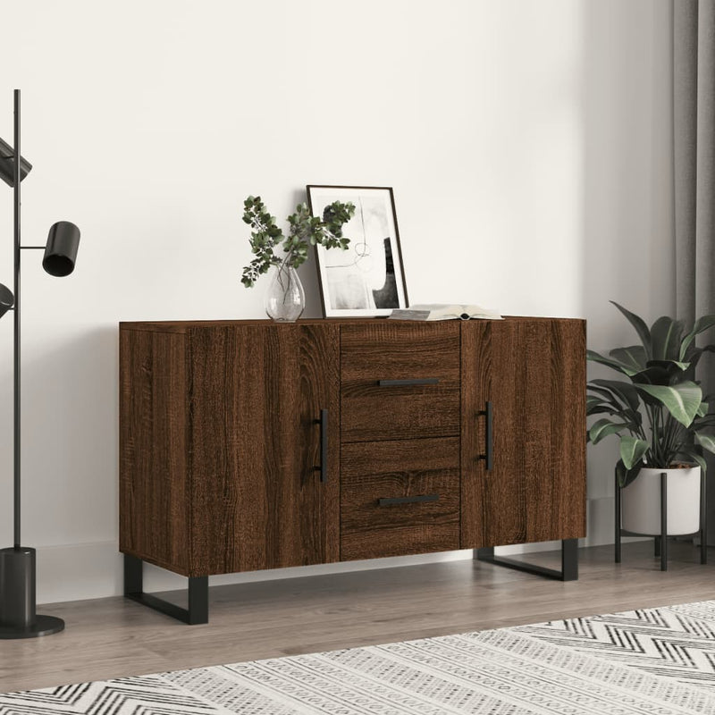 vidaXL barna tölgyszínű szerelt fa tálalószekrény 100 x 36 x 60 cm
