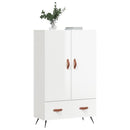 vidaXL magasfényű fehér szerelt fa magasszekrény 69,5 x 31 x 115 cm