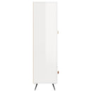 vidaXL magasfényű fehér szerelt fa magasszekrény 69,5 x 31 x 115 cm