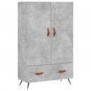 vidaXL betonszürke szerelt fa magasszekrény 69,5 x 31 x 115 cm