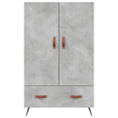 vidaXL betonszürke szerelt fa magasszekrény 69,5 x 31 x 115 cm