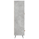 vidaXL betonszürke szerelt fa magasszekrény 69,5 x 31 x 115 cm