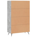 vidaXL betonszürke szerelt fa magasszekrény 69,5 x 31 x 115 cm