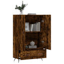 vidaXL füstös tölgy színű szerelt fa magasszekrény 69,5 x 31 x 115 cm