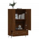 vidaXL barna tölgyszínű szerelt fa magasszekrény 69,5 x 31 x 115 cm