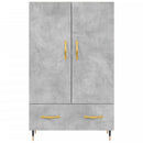 vidaXL betonszürke szerelt fa magasszekrény 69,5 x 31 x 115 cm