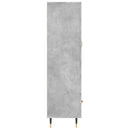 vidaXL betonszürke szerelt fa magasszekrény 69,5 x 31 x 115 cm