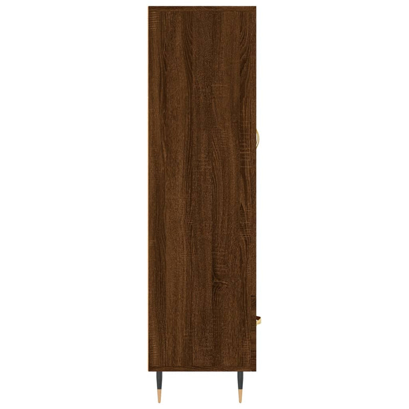 vidaXL barna tölgyszínű szerelt fa magasszekrény 69,5 x 31 x 115 cm