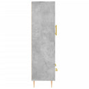 vidaXL betonszürke szerelt fa magasszekrény 69,5 x 31 x 115 cm