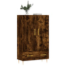 vidaXL füstös tölgy színű szerelt fa magasszekrény 69,5 x 31 x 115 cm
