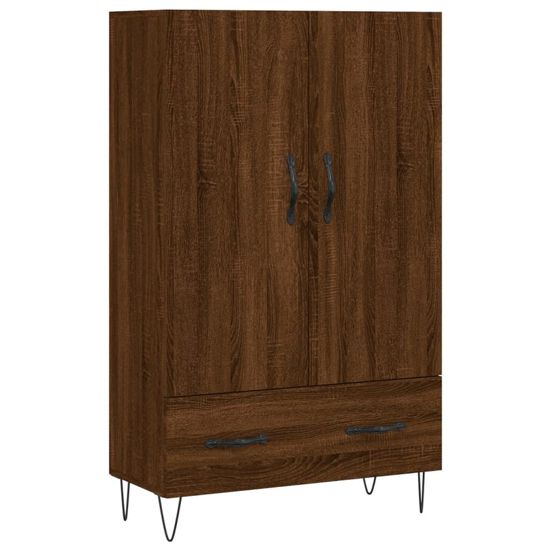 vidaXL barna tölgyszínű szerelt fa magasszekrény 69,5 x 31 x 115 cm