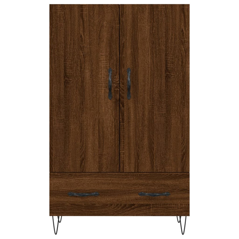vidaXL barna tölgyszínű szerelt fa magasszekrény 69,5 x 31 x 115 cm