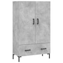 vidaXL betonszürke szerelt fa magasszekrény 69,5 x 31 x 115 cm