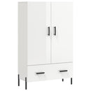 vidaXL magasfényű fehér szerelt fa magasszekrény 69,5 x 31 x 115 cm
