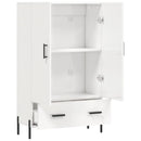 vidaXL magasfényű fehér szerelt fa magasszekrény 69,5 x 31 x 115 cm