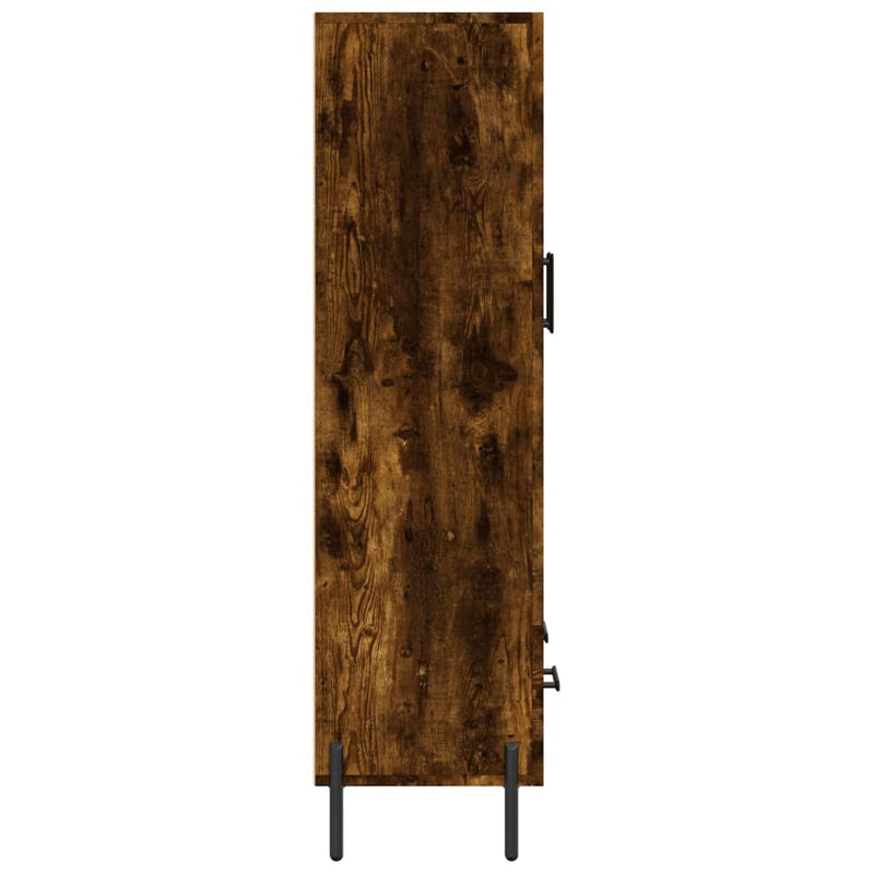 vidaXL füstös tölgy színű szerelt fa magasszekrény 69,5 x 31 x 115 cm