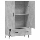 vidaXL betonszürke szerelt fa magasszekrény 69,5 x 31 x 115 cm