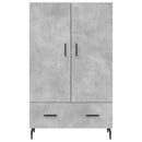 vidaXL betonszürke szerelt fa magasszekrény 69,5 x 31 x 115 cm