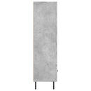 vidaXL betonszürke szerelt fa magasszekrény 69,5 x 31 x 115 cm