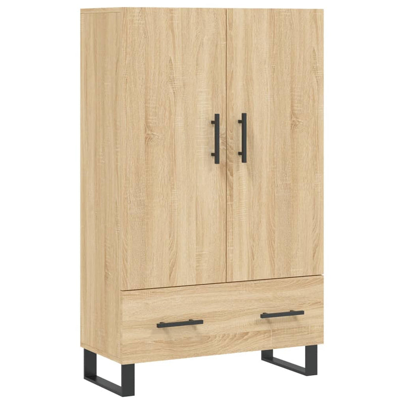vidaXL sonoma tölgy színű szerelt fa magasszekrény 69,5 x 31 x 115 cm