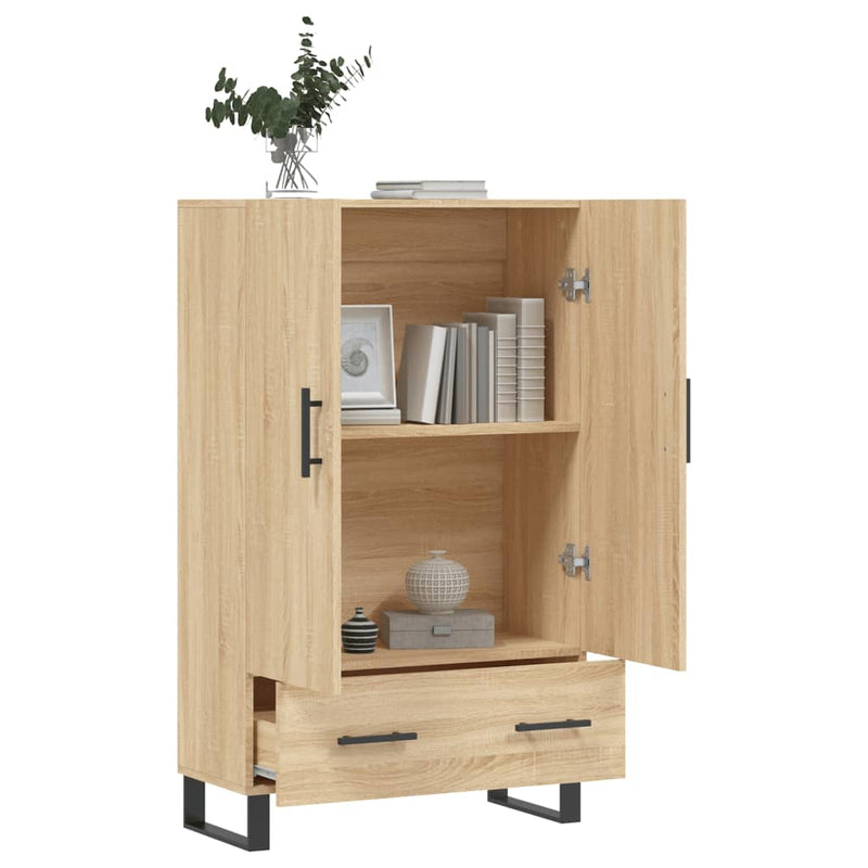 vidaXL sonoma tölgy színű szerelt fa magasszekrény 69,5 x 31 x 115 cm